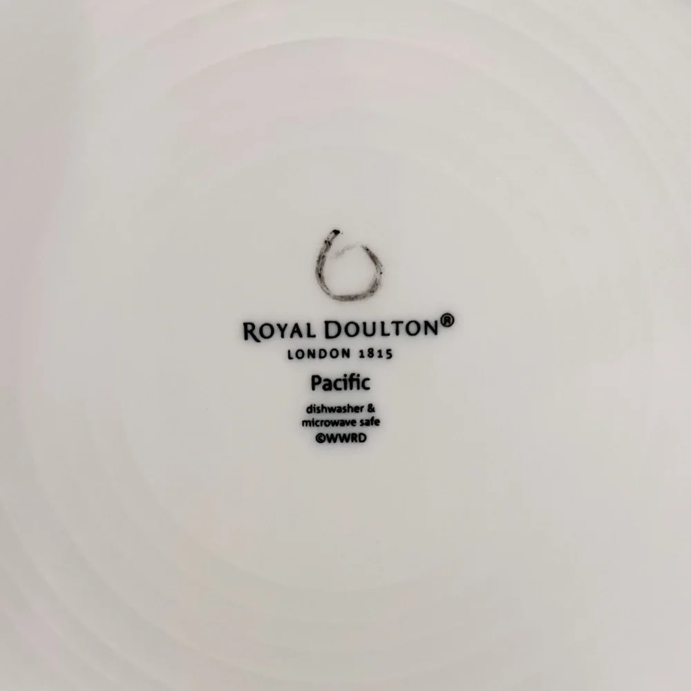 Royal Doulton Pacific Blue Brush Stroke Tapas Plate 9.25”